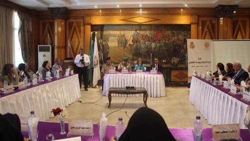 انطلاق الدورة التدريبية لمنظمة المرأة العربية  بالتعاون مع اكاديمية ناصر العسكرية