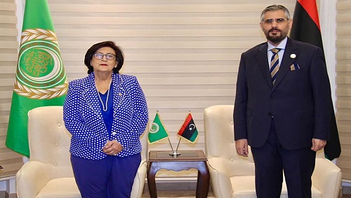 المديرة العامة لمنظمة المرأة العربية تلتقي المندوب الدائم لدولة ليبيا لبحث سبل التعاون بينهما