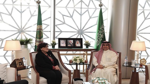 المديرة العامة لمنظمة المرأة العربية تلتقي سعادة السفير عبدالعزيز المطر مندوب المملكة العربية السعودية لدى جامعة الدول العربية