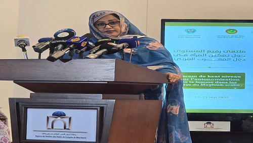 برعاية السيدة الموريتانية الأولى ومشاركة وزيرات المرأة في دول المغرب العربي: ملتقى رفيع المستوى حول تمكين المرأة بنواكشوط  