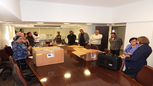 منظمة المرأة العربية تستقبل اليوم إهداء من الوكالة الألمانية للتعاون الدولي بتجهيزات حديثة ومتكاملة للترجمة الفورية  