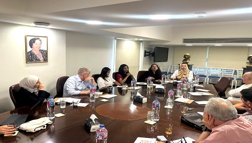منظمة المرأة العربية تستقبل وفدًا من الشبكة العالمية لحقوق الإنسان في مقرها بالقاهرة