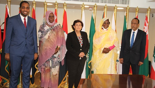 منظمة المرأة العربية تستقبل وزيرة العمل والإصلاح الإداري بجمهورية السودان 