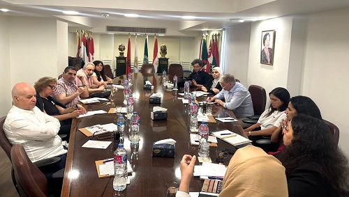 منظمة المرأة العربية تستقبل وفدًا من الشبكة العالمية لحقوق الإنسان في مقرها بالقاهرة